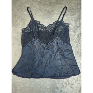 Wonder Maid Black Camisole Top Slip w/Lace Vintage-Size 36